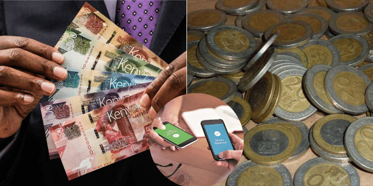Side to side photo of Kenyan notes and coins. Photo/Courtesy