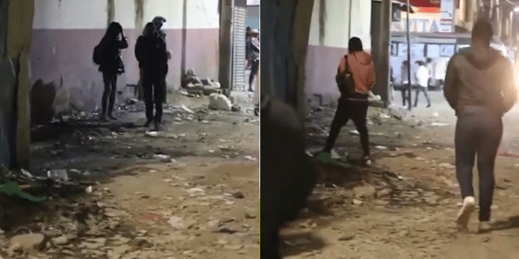 Nairobi County arrested people for urinating in public. PHOTO/Screengrab.