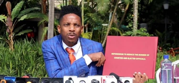 Eric Omondi Calls for Referendum to Slash No. of Leaders