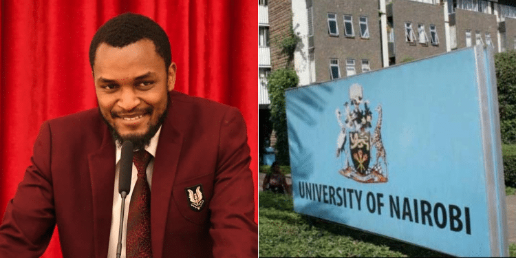 The University of Nairobi Students President Madzao Rocha. Photo/ Courtesy