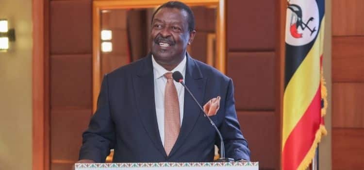 Prime CS Musalia Mudavadi speaking during a past address. PHOTO/OPCS