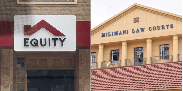 A side to side photo of Equity Bank branch