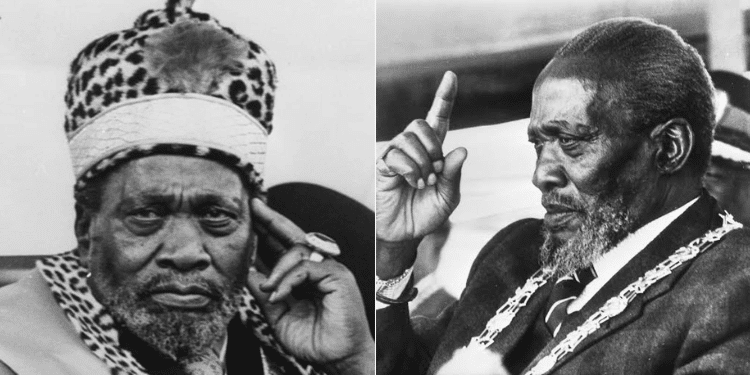 Sideto-side photos of Kenya's founding President Jomo Kenyatta. photos/courtesy