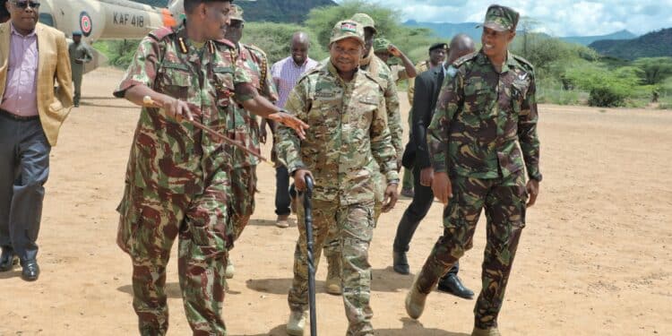 Interior CS Kithure Kindiki visiting the North Rift region. Photo/Courtesy