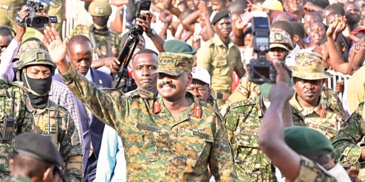 Chief of Defence Forces of Uganda General Muhoozi Kainerugaba in Tororo, Uganda on August 31, 2024. PHOTO/ Muhoozi X.