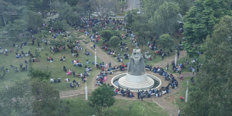 Cost Of On-Campus Housing For Students At Uon And Kenyatta University An Aerial Photo Of Activities At Kenyatta University During The Admission Of First Years On August 26, 2024. Photo/ Ku