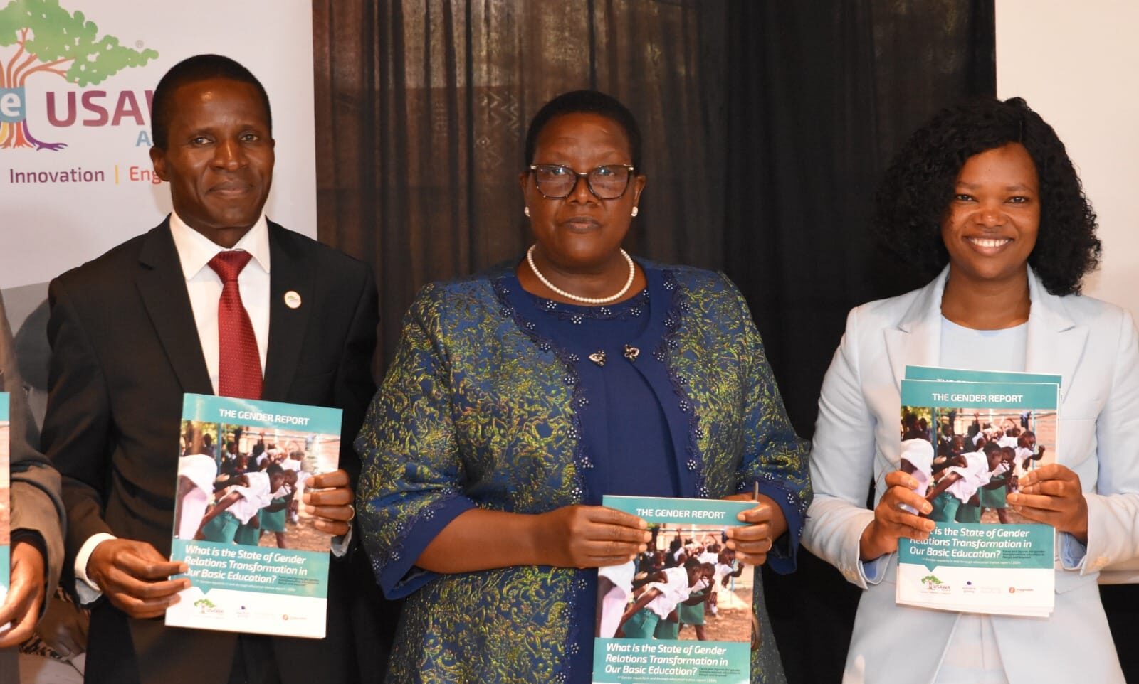 Dr. Emmanuel Manyasa - Executive Director Usawa Agenda (left), Hon. Peris Tobiko, Vice Chairperson, Senate Education Committee (centre) and Dr. Purity Ngina, CEO, National Gender & Equality Commission during the launch of the Usawa Agenda’s Gender Report in Education in Nairobi on Thursday, September 19, 2024.