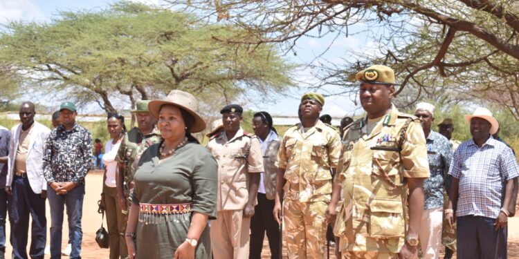 Cabinet Secretary for Tourism Rebecaa Miano during the World Rhino Day. PHOTO/KWS.