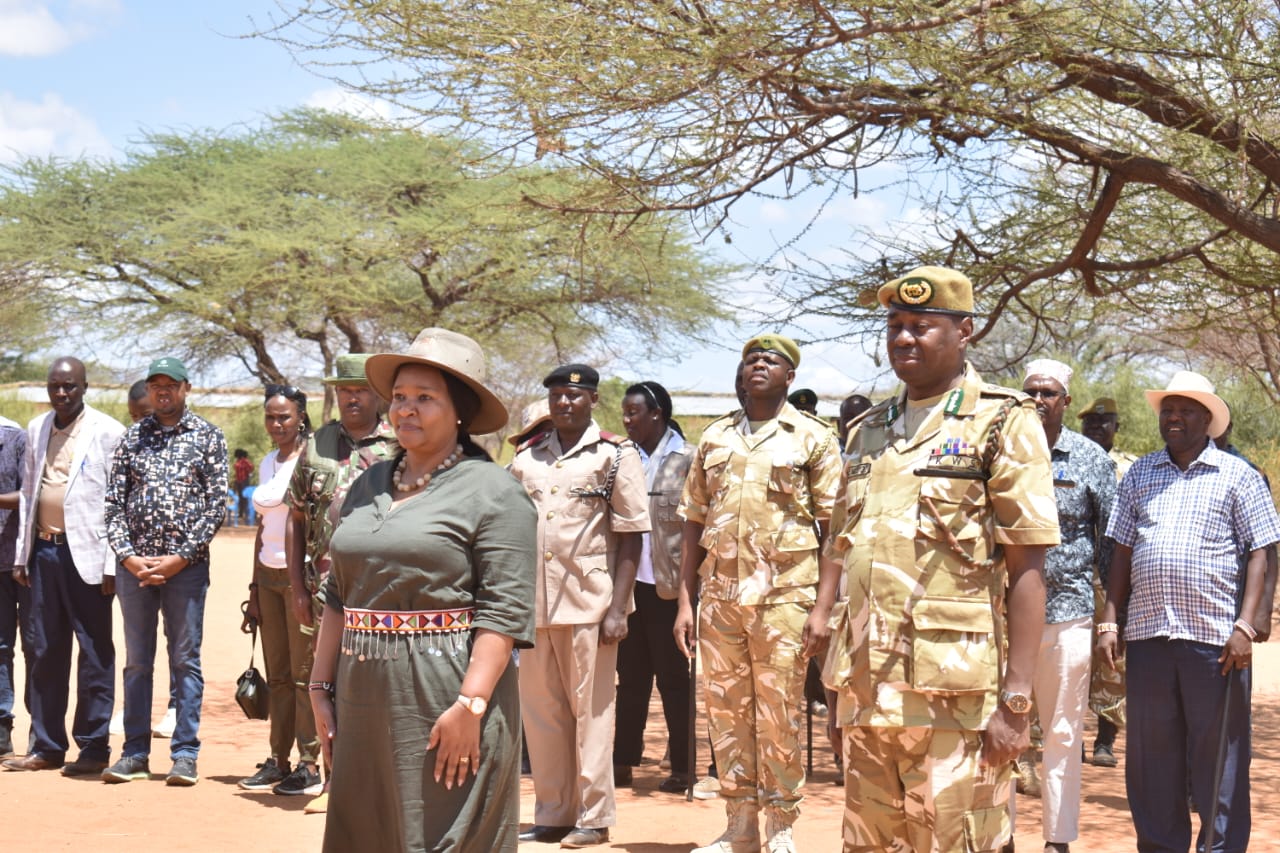 Cabinet Secretary for Tourism Rebecaa Miano during the World Rhino Day. PHOTO/KWS.