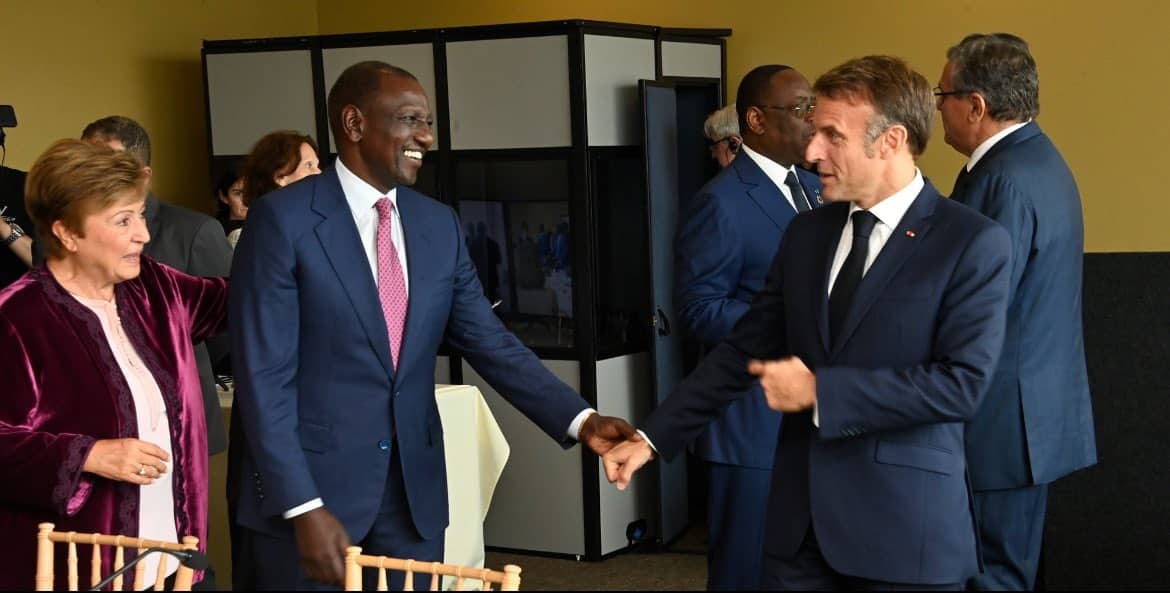 President William Ruto and France President Emmanuel Macron