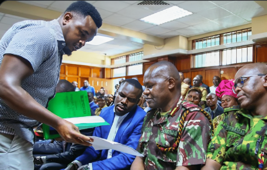 Deputy IG Gilbert Masengeli in court. Photo/ Screen Grab