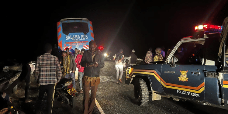 Salama bus attacked in Marsabit County. PHOTO/Counyt.