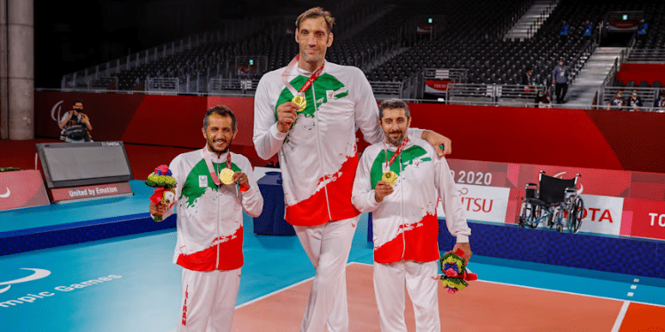 Orteza Mehrzad winning second Paralympic gold medal in 2020 Tokyo. Photo/ IPC