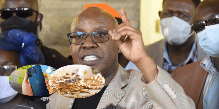 Jimi Wanjigi Lists Over Ksh7M Items Seized by Police