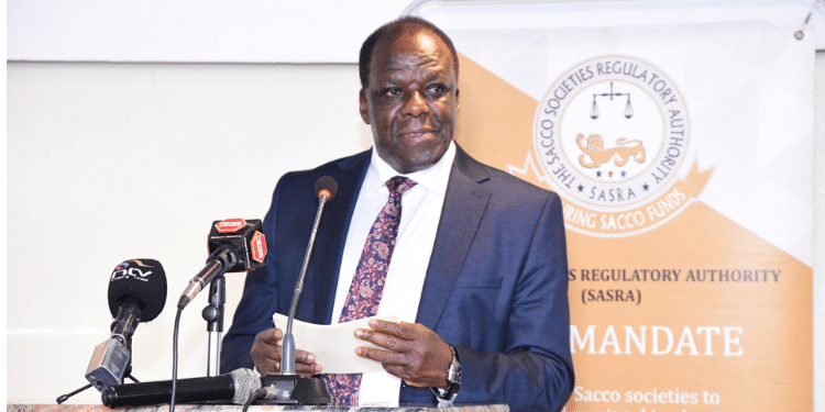MSMEs CS Wickliffe Oparanya during the presentation of the 2023 Annual SACCO Supervision Report. Photo/ Opranya X