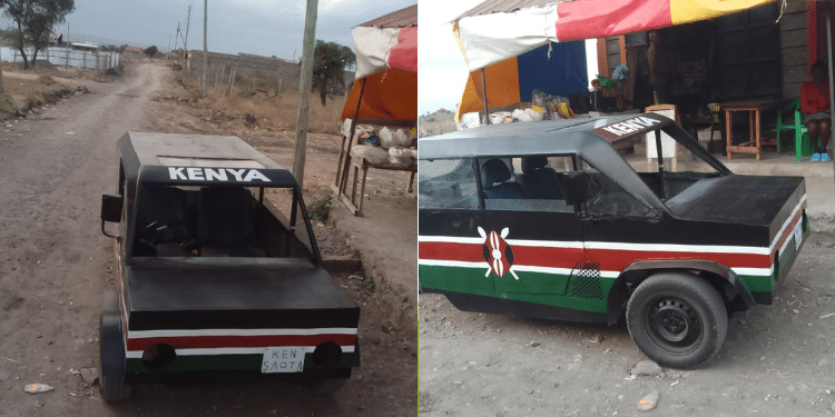 A side by side of the three-wheeled car. PHOTO/ Kenny Saota.