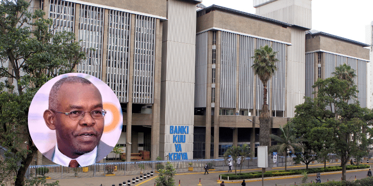Central Bank of Kenya (CBK) Headquarters in Nairobi Cental Business District and an inset of CBK Deputy governor Kamau Thugge. PHOTO/Reuters