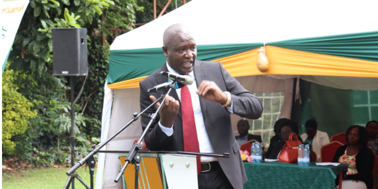 Governor, H.E. Eric Mutai while presiding over Finlays Community Trust to award scholarships to bright students from Kericho and Bomet counties. Photo/Kericho County Govt