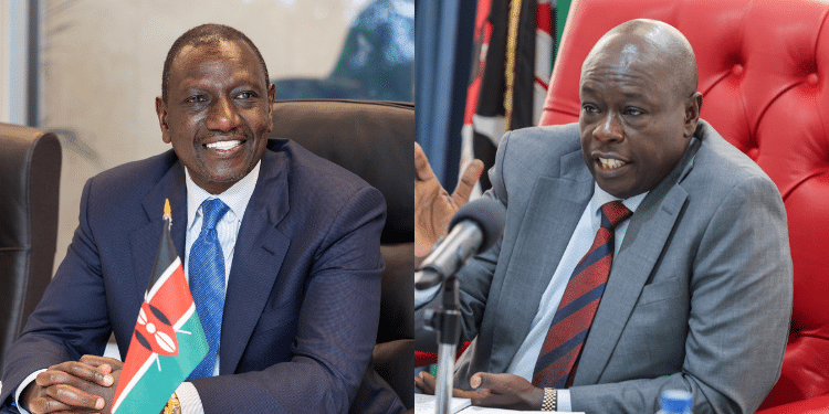 A photo collage of President William Ruto and DP Rigathi Gachagua. PHOTO/PCS/DPPS.