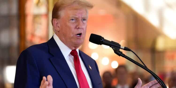 Former President Donald Trump speaks during a news conference at Trump Tower on May 31, 2024, in New York. PHOTO/Julia Nikhinson/AP. Ruto