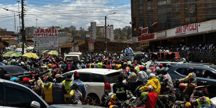 Activist Morara Kebaso addresses a gathering in Embu Town on September 21, 2024. photo/ Moarara Kebaso