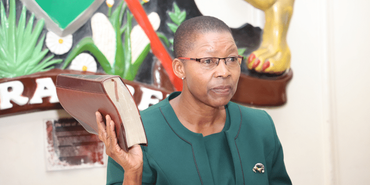 Attorney Geeneral Dorcas Oduor takes as a member of the JSC. photo/ Dorcas Oduor.