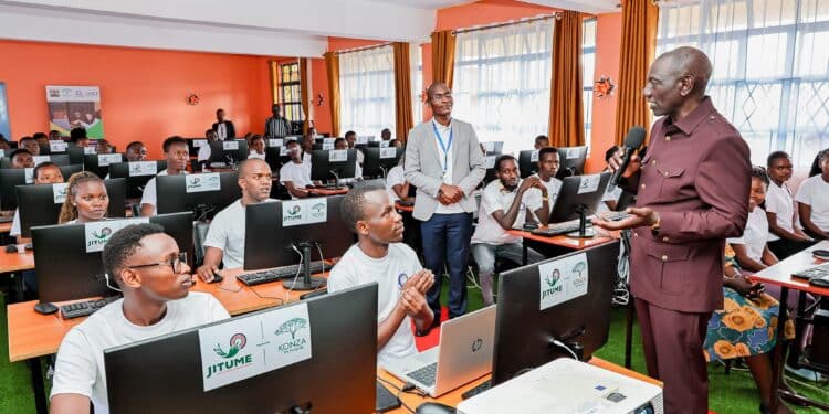 President William at a TVET Institute. PHOTO/PCS.