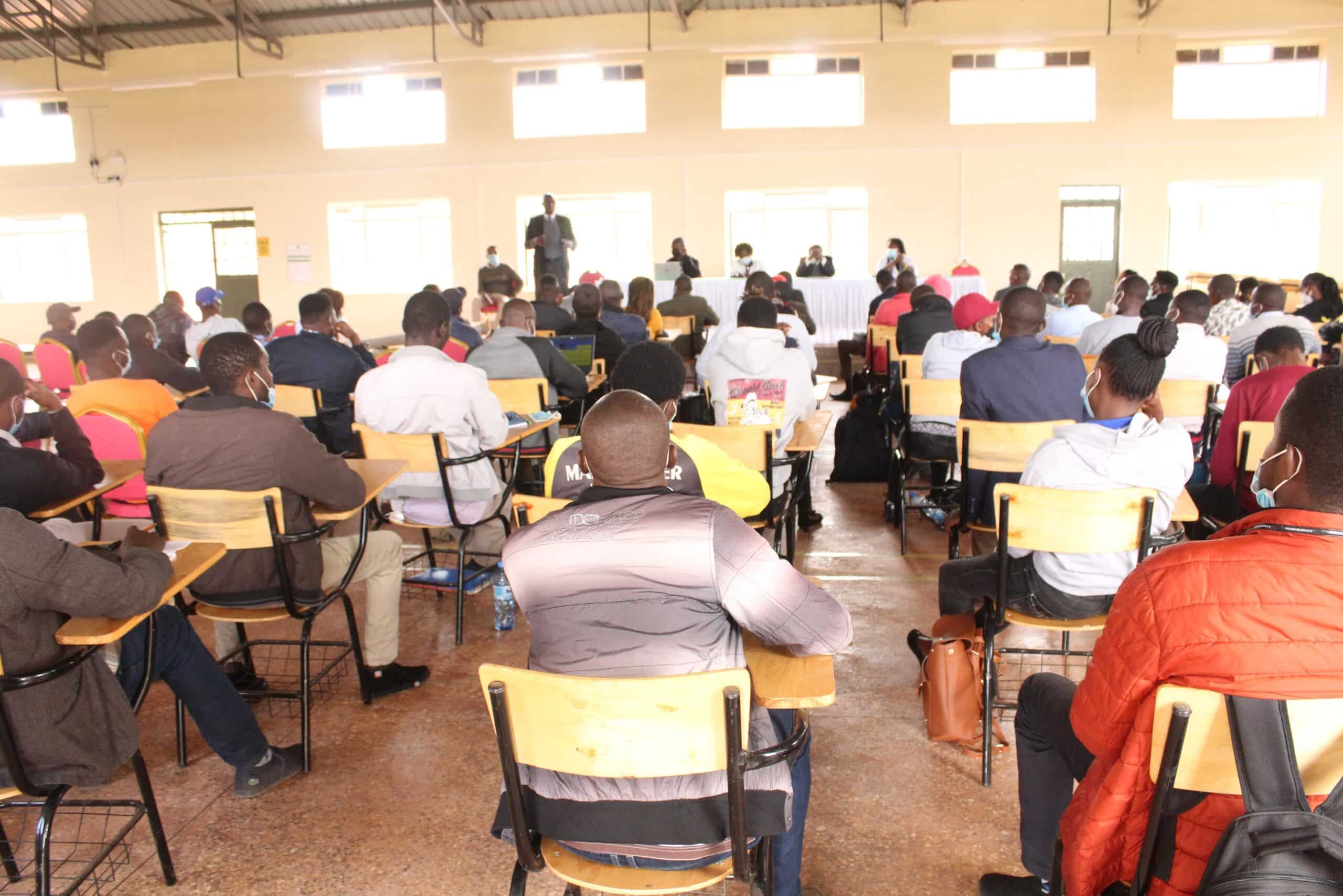 Enable Youth program training Youths on poultry and vegetable value chains. Photo/ Kenya School of Agriculture/X