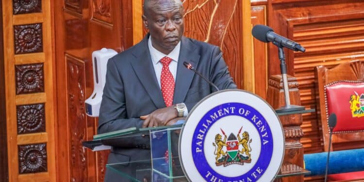 Deputy President Rigathi Gachagua appearing before the Senate on October 16, 2024. PHOTO/Parliament. Kibwezi West MP Mwengi Mutuse during JLAC session with the Prisons Service led by the Commissioner General Brigadier (Rtd) John Kibaso Warioba on June 6, 2023. PHOTO/ Mutuse X.