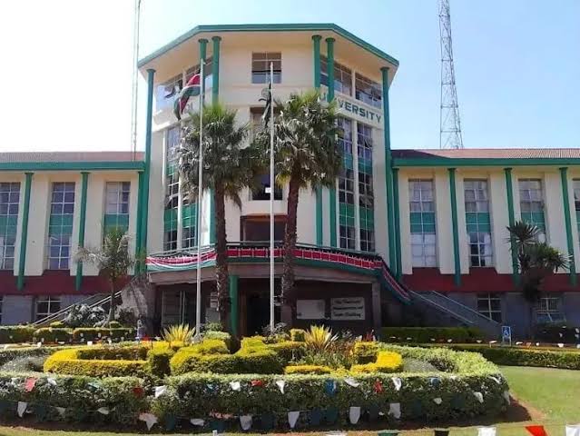 Moi University's Administration Block. Moi University