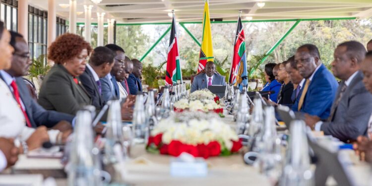 President William Ruto Chairing his cabinet. PHOTO/PCS.