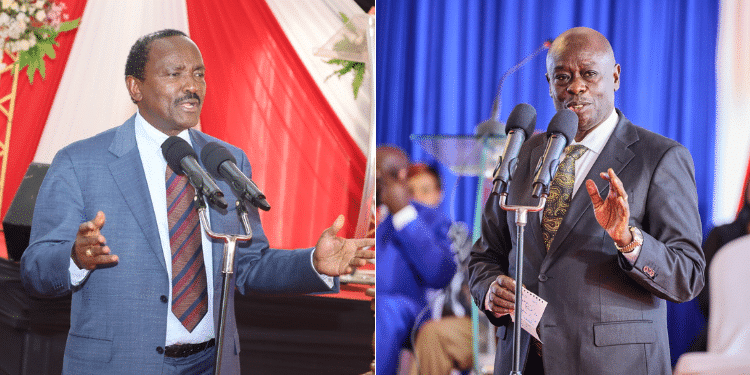 A photo collage of DP Rigathi Gachaguaa and Wiper leader Kalonzo Musyoka. PHOTO: DP Gachagua/Kalonzo