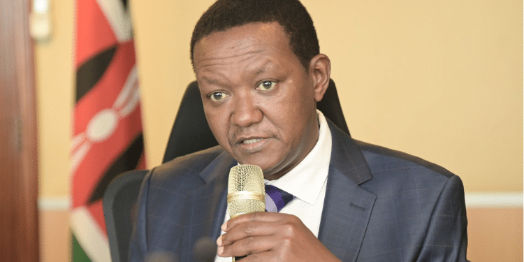 Labour Cabinet Secretary Afred Mutua. Photo/Mutua