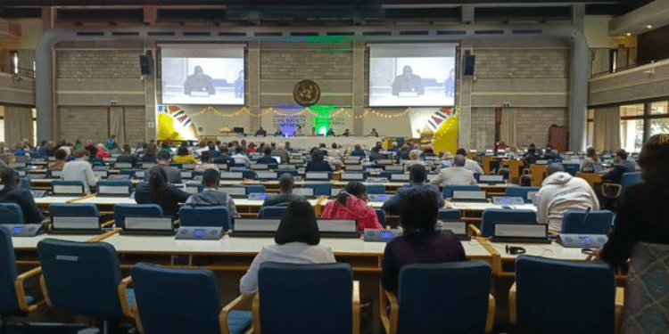 The 2024 UN Summit of the Future, CSO Conference that was focusing on Fostering Human Rights Centered Economies. Photo/KHRC