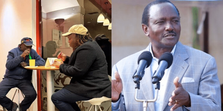 Collage of DP Rigathi Gachagua and the wife Dorcas (left) and the Wiper party Leader Kalonzo Musyoka (right). PHOTO/ Nyakundi/Kalonzo x accounts