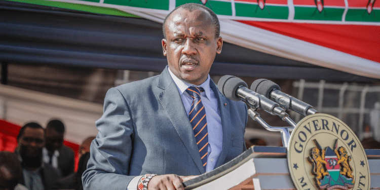 Governor Mutula Kilonzo Jnr while addressing Makueni County on Finance Bill, 2024 after concerns from residents. Photo/Kilonzo X account