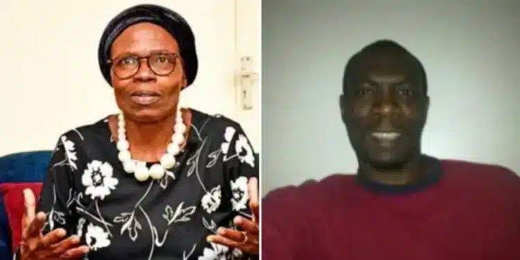 Stephen Bertrand Munyakho (R) and his mother, Dorothy Kweyu