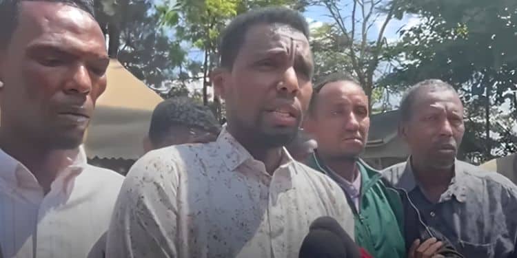 Abdi Mohammed mourning the tragic loss of his wife and daughter who were brutally murdered in Eastleigh.
