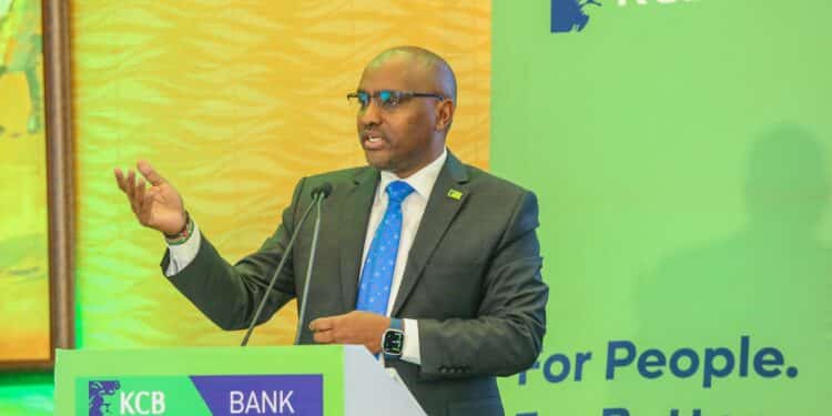 KCB Group Chief Executive Officer Paul Russo during the release of the Groups Quarter 3, 2023 Results at the Serena Hotel in Nairobi. KCB