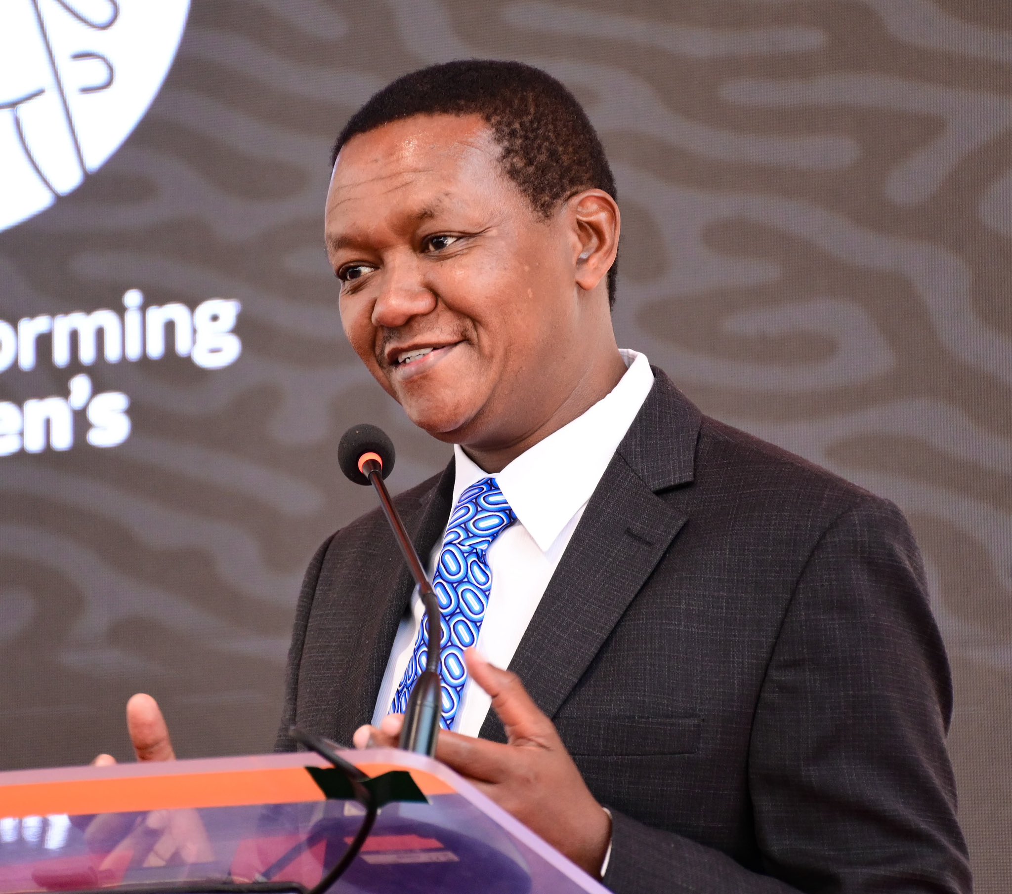 Labour CS Alfred Mutua Speaking at a function. PHOTO/Ministry of Labour