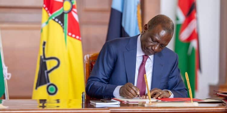 President William Ruto assenting to the Sugar Bill 2022 at State House, Nairobi on November 1, 2024. PHOTO/PCS. Follow our WhatsApp Channel and join our WhatsApp Group for real-time news updates.
