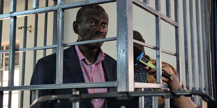 Dr. Kizza Besigye and Haji Obeid Rutale have been charged with unlawful possession of two pistols and ammunition while in Nairobi on November 16th. PHOTO/Patro Uganda X.