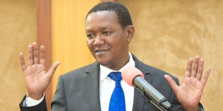 Labour and Social Protection Cabinet Secretary Dr. Alfred Mutua