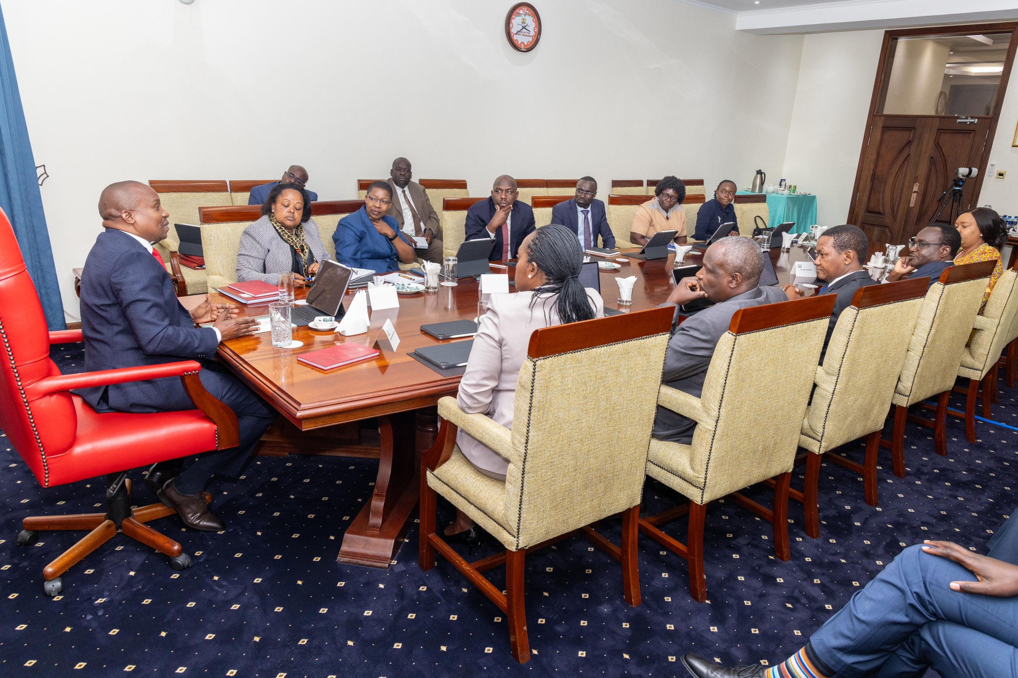 President William Ruto chairing a past cabinet meeting. Photo: PCS