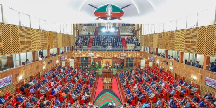 Mps follow President William Ruto deliver State of the Nation address on November 21, 2024. Photo: Parliament.
