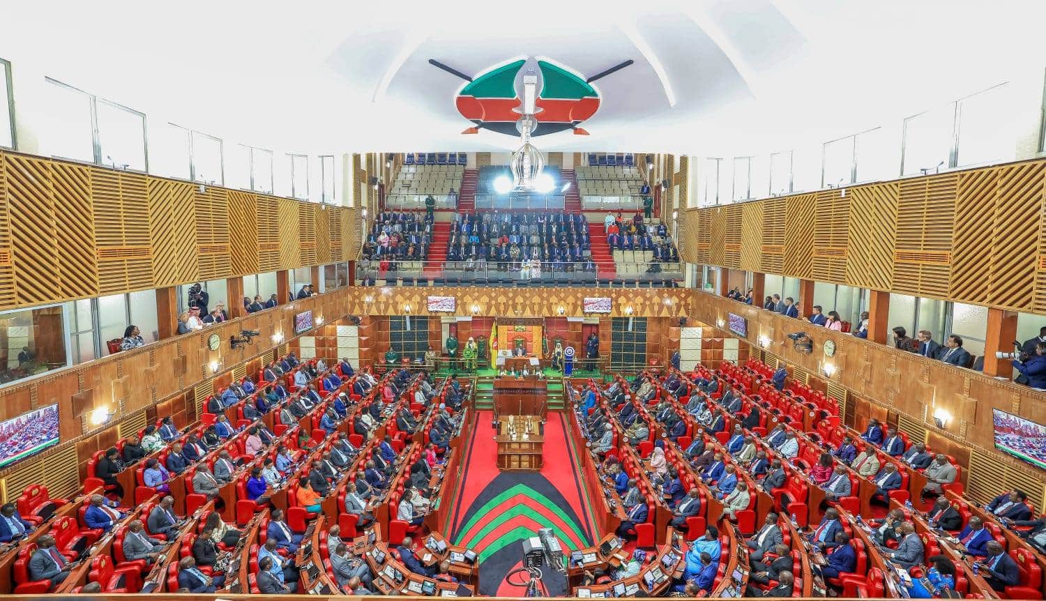 Mps follow President William Ruto deliver State of the Nation address on November 21, 2024. Photo: Parliament.