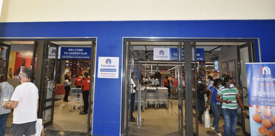 Carrefour outlet at City Mall Nyali in Mombasa County. FILE PHOTO | NMG