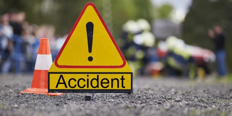 Accident Alert sign. PHOTO/HansIndia