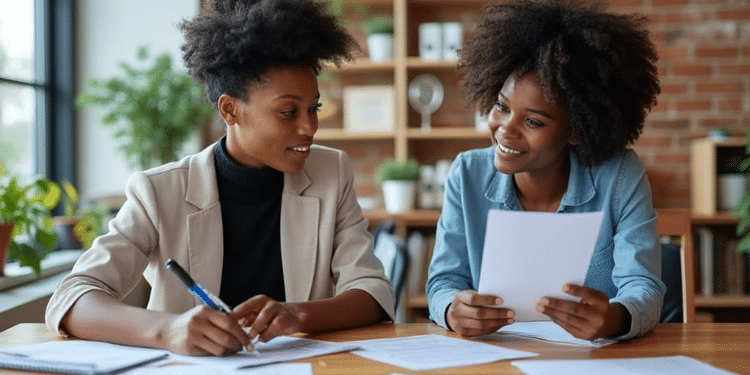 An illustration photo of a jobseeker during an interview. Photo: Grok
