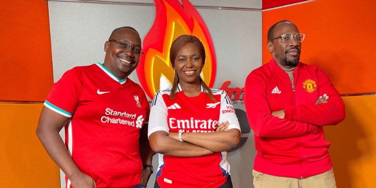 Playground Show Hosts Carol Radull, Roy Karuhize and Kieni Githinji . PHOTO/Carol Radul Space X